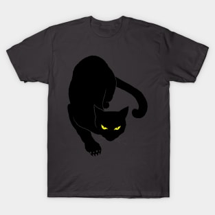 Prowling Black Cat T-Shirt